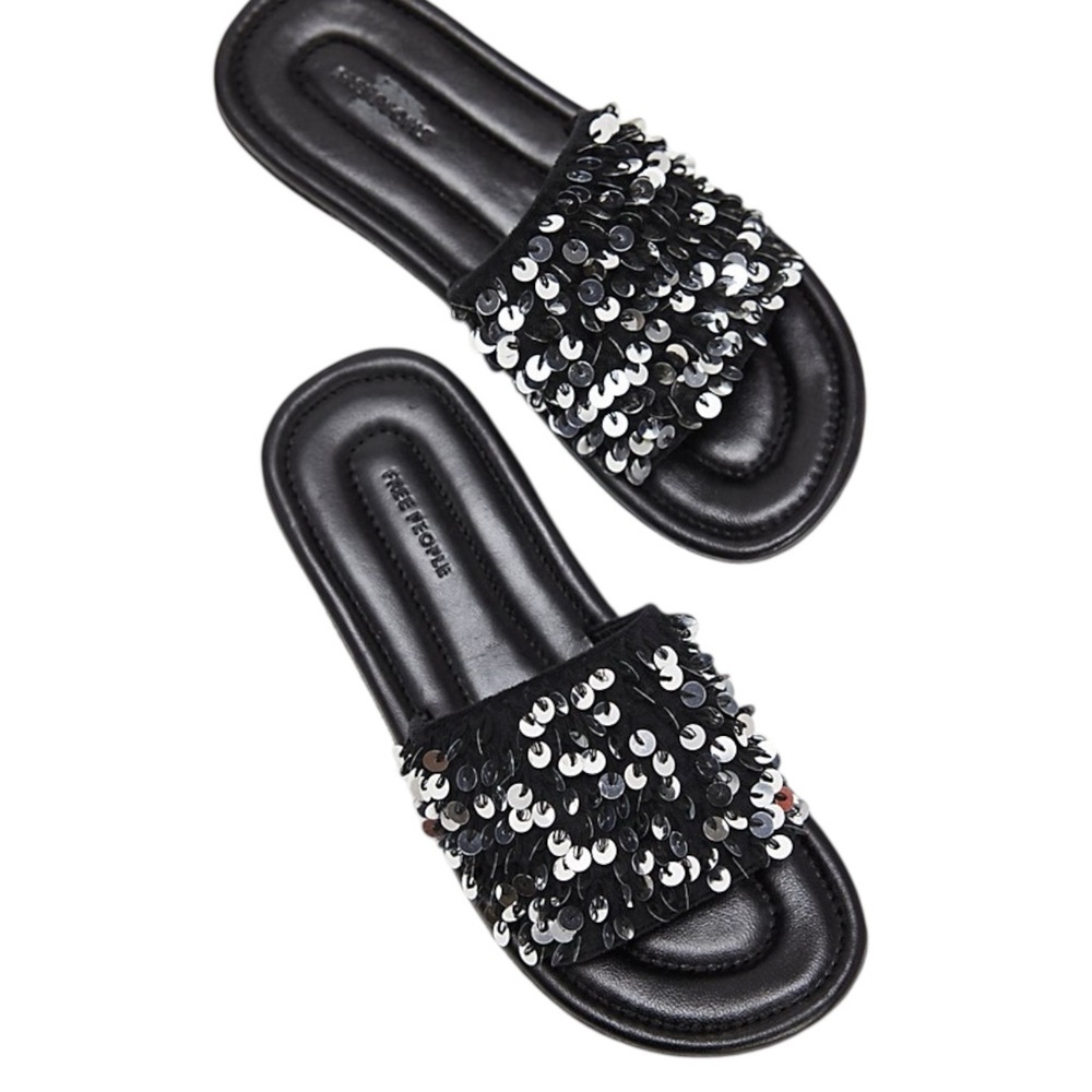 Free People • Shipwreck Sequin Surf Slide Sandals
